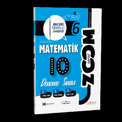  6 Sınıf Matematik 10Lu Branş Denemeler | Kolektif | Günay Yayıncılık | 9786257150699 | 
