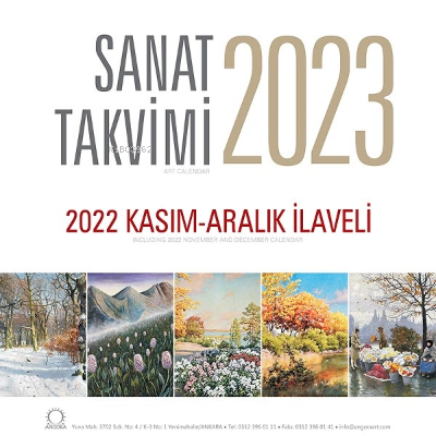  Sanat Takvimi 2023 Duvar Takvimi | Sanat Takvimi 2023 Duvar Takvimi | Kolektif | Angora Yayıncılık | 9786057921802 