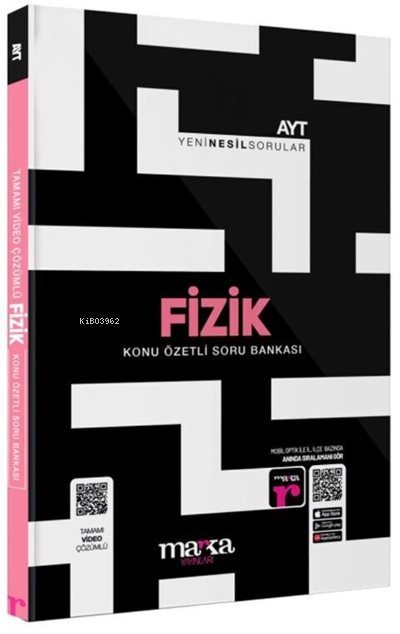  2023 AYT Fizik Konu Özetli Yeni Nesil Soru Bankası Tamamı Video Çözümlü Marka Yayınları | Kolektif | Marka Yayıncılık | 9786258476477 | 