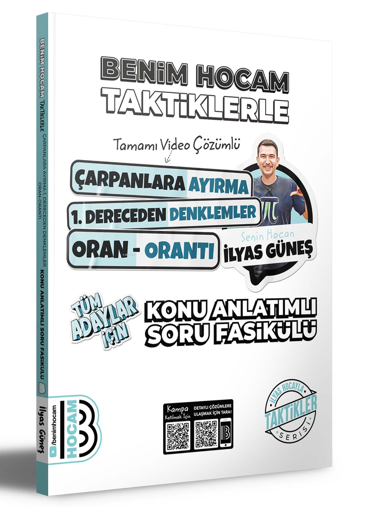 2024 Tüm Adaylar İçin Taktiklerle Çarpanlara Ayırma - 1. Dereceden Denklemler - Oran Orantı Konu Anlatımlı Soru Fasikülü Benim Hocam Yayınları