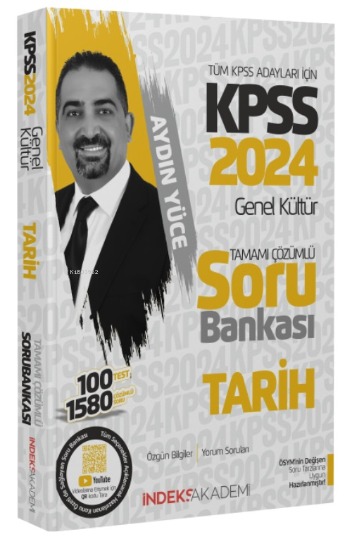  2024 KPSS Tarih Soru Bankası Çözümlü Aydın Yüce İndeks Akademi Yayıncılık | 2024 KPSS Tarih Soru Bankası Çözümlü Aydın Yüce İndeks Akademi Yayıncılık | Aydın Yüce | İndeks Akademi Yayıncılık | 9786259936659 