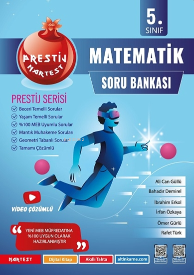 Nartest Yayınevi 5. Sınıf Prestij Matematik Soru Bankası