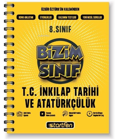 8. Sınıf Bizim Sınıf İnkılap Tarihi Defteri