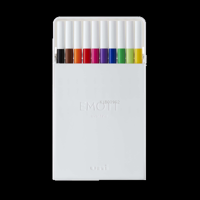  Uni EMOTT 04 fine Akrilik Uçlu Kalem 10lu Std Renk | Uniball | 4902778248362 | 