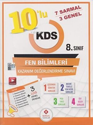 8.Sınıf 10Lu Kds Fen Bilimleri Deneme