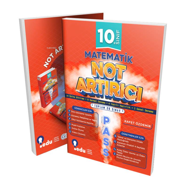  10 Sınıf Matematik PASS Not Artırıcı | 10 Sınıf Matematik PASS Not Artırıcı | Rafet Özdemir | EDU | 9786057222282 