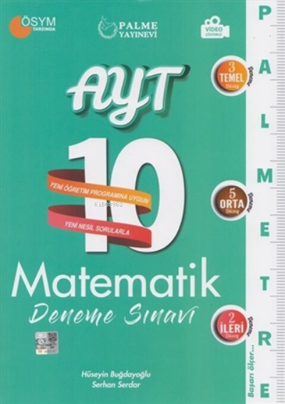 2021 Ayt Matematik 10 Deneme Sınavı