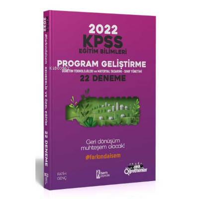 000000 2022 KPSS Eğitim Bilimleri Program Geliştirme 22 Deneme