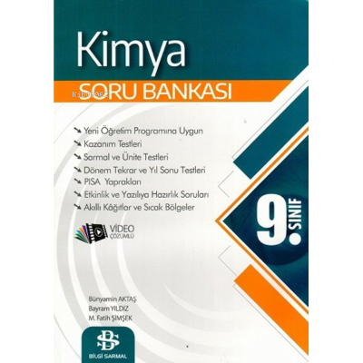  9 Sınıf Kimya Soru Bankası | 9 Sınıf Kimya Soru Bankası | Kolektif | Bilgi Sarmal | 9786257905657 