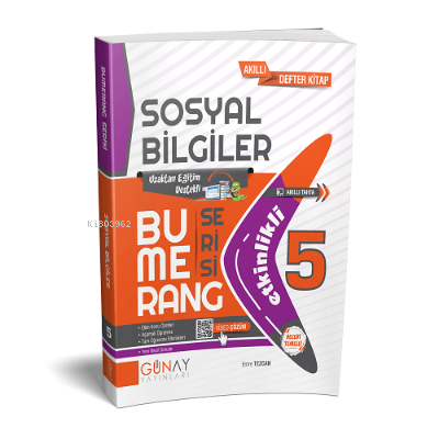  5 Sınıf Bumerang Sosyal Bilgiler Etkinlikli | Kolektif | Günay Yayıncılık | 9786257150941 | 