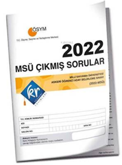  2022 MSÜ Çıkmış Sorular Tıpkı Basım Kitapçığı | Kolektif | KR Akademi | 9786256374027 | 