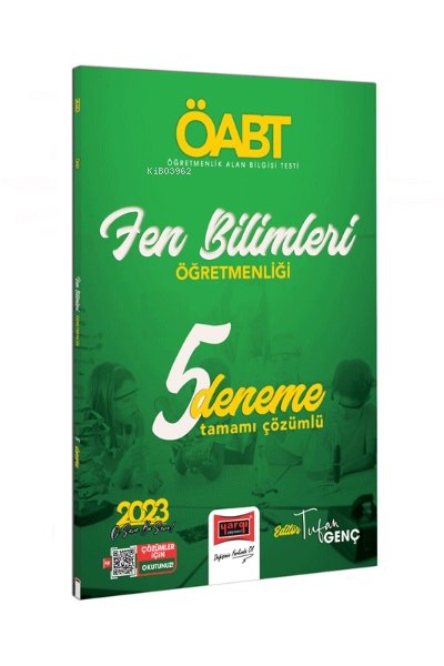  2023 ÖABT Fen Bilgisi Öğretmenliği Tamamı Çözümlü 5 Deneme | 2023 ÖABT Fen Bilgisi Öğretmenliği Tamamı Çözümlü 5 Deneme | Tufan Genç | Yargı Yayınevi | 9786254217135 