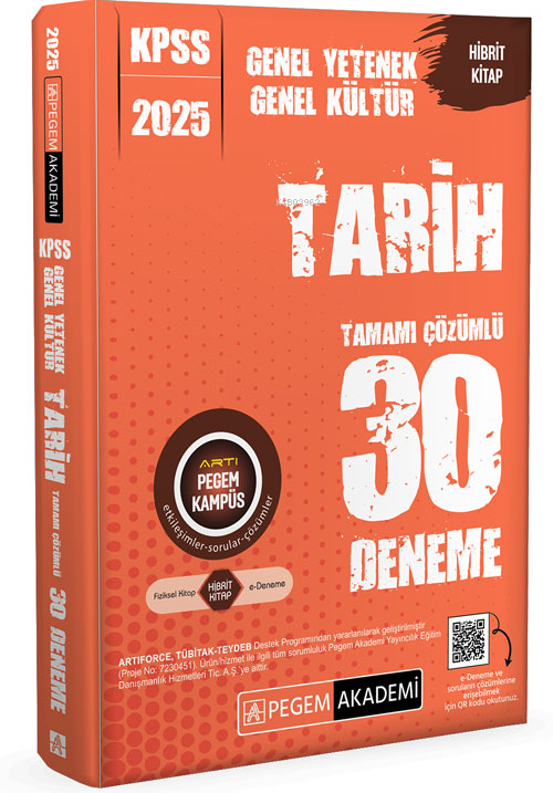 KPSS Genel Yetenek Genel Kültür Tarih Tamamı Çözümlü 30 Deneme