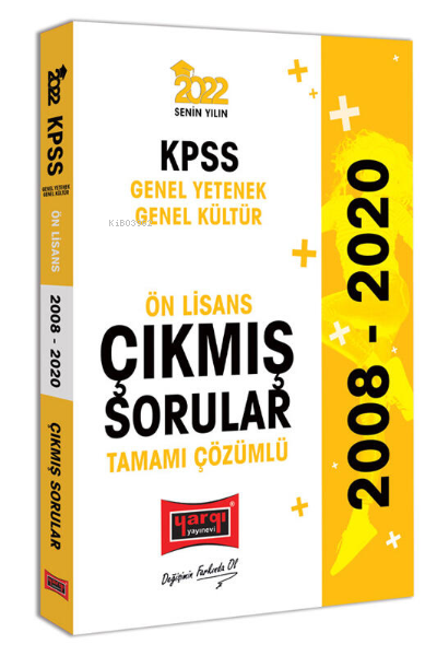  2022 KPSS GY GK Ön Lisans Tamamı Çözümlü Çıkmış Sorular | Kolektif | Yargı Yayınevi | 9786254424304 | 