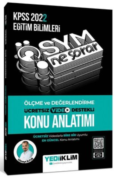  2022 KPSS Eğitim Bilimleri Ösym Ne Sorar Ölçme ve Değerlendirme Video Destekli Konu Anlatımı | Kolektif | Yediiklim Yayıncılık | 9786052898994 | 