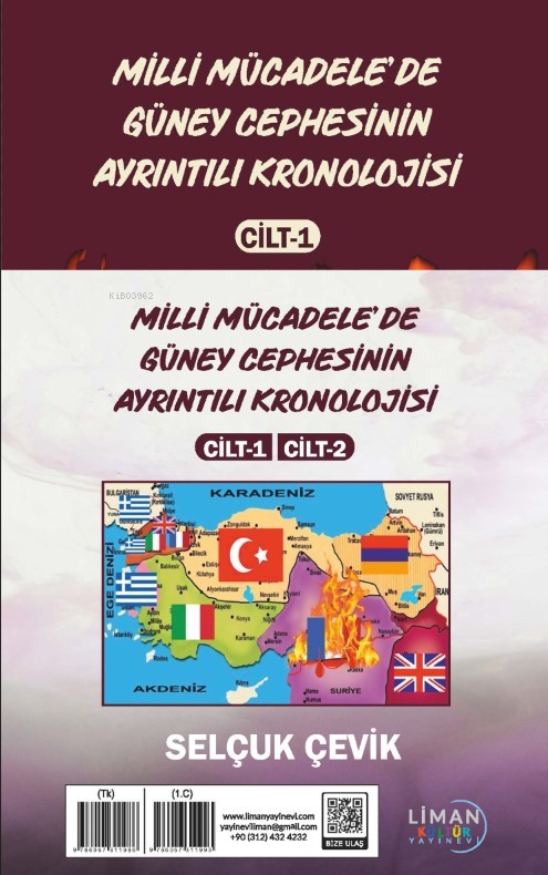  Milli Mücadelede Güney Cephesinin Ayrıntılı Kronolojisi Cilt 1 Ve Cilt 2 Takım | Milli Mücadelede Güney Cephesinin Ayrıntılı Kronolojisi Cilt 1 Ve Cilt 2 Takım | Selçuk Çevik | Liman Kültür Yayınevi | 9786057311986 