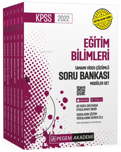  2022 KPSS Eğitim Bilimleri Tamamı Video Çözümlü Soru Bankası Modüler Seti 6 Kitap | 2022 KPSS Eğitim Bilimleri Tamamı Video Çözümlü Soru Bankası Modüler Seti 6 Kitap | Kolektif | Pegem Akademi Yayıncılık (Sınavlara Hazırlık) | 9780202100067 