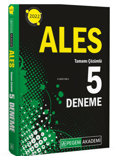  2022 ALES Tamamı Çözümlü 5 Deneme | 2022 ALES Tamamı Çözümlü 5 Deneme | Kolektif | Pegem Akademi Yayıncılık (Sınavlara Hazırlık) | 9780202101231 