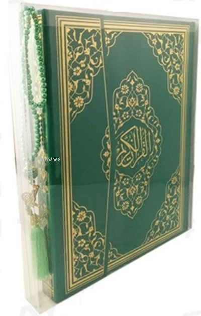 Yeşil Mühürlü Cami Boy Kur'an-ı Kerim İnci Tesbih (kod:229Y)