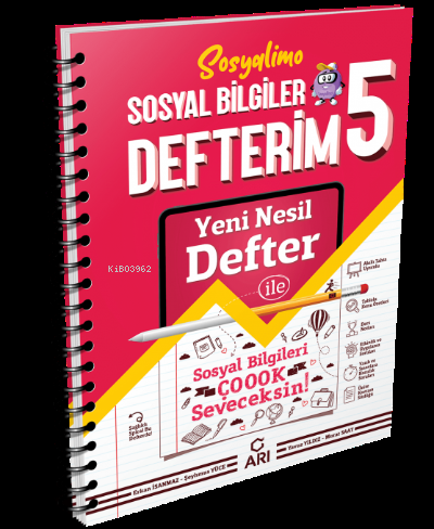 Arı 5.Sınıf Akıllı Sosyal Bilgiler Defteri 2022
