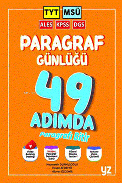 YZ Yayınları TYT MSÜ KPSS DGS ALES 49 Günde Paragrafın Günlüğü