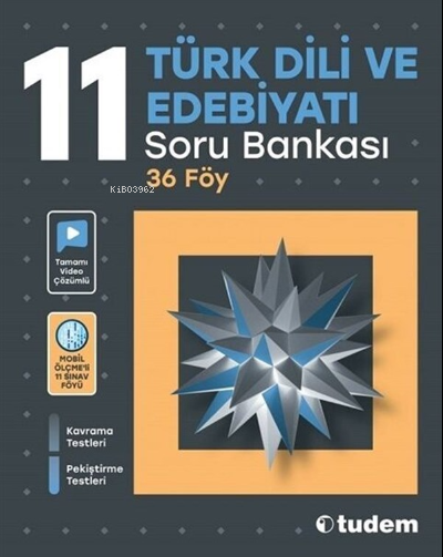  11Sınıf Türk Dili Ve Edebiyatı Soru Bankası | Kolektif | Tudem Yayınları Sınavlara Hazırlık | 9786052855102 | 