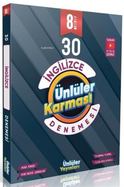 Ünlüler Karması 8. Sınıf  İngilizce 30 Deneme