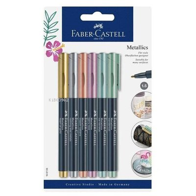  FC Metalik Markör 6lı Set | Faber Castell | 4005401607069 