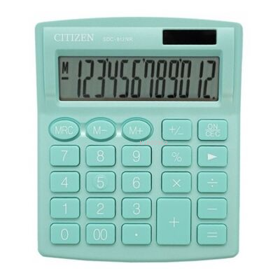  Citizen Hesap Makinesi 12 Haneli Yeşil Sdc 812Nrgne | Citizen | 4560196212671 | 