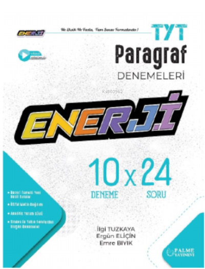 PALME Enerji TYT Paragraf  10 Deneme Sınavı