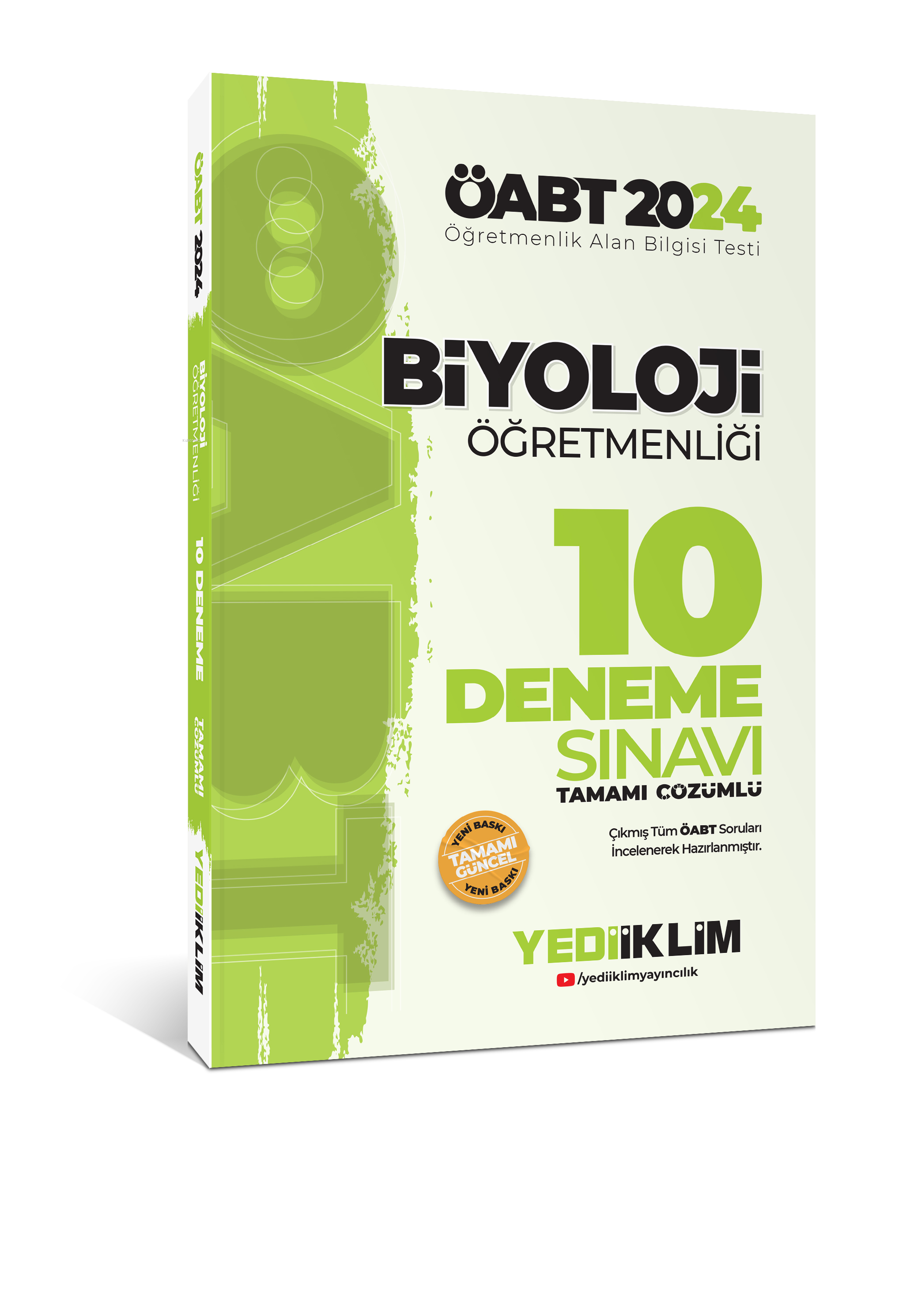 Yediiklim 2024 ÖABT Biyoloji Öğretmenliği Tamamı Çözümlü 10 Deneme Sınavı