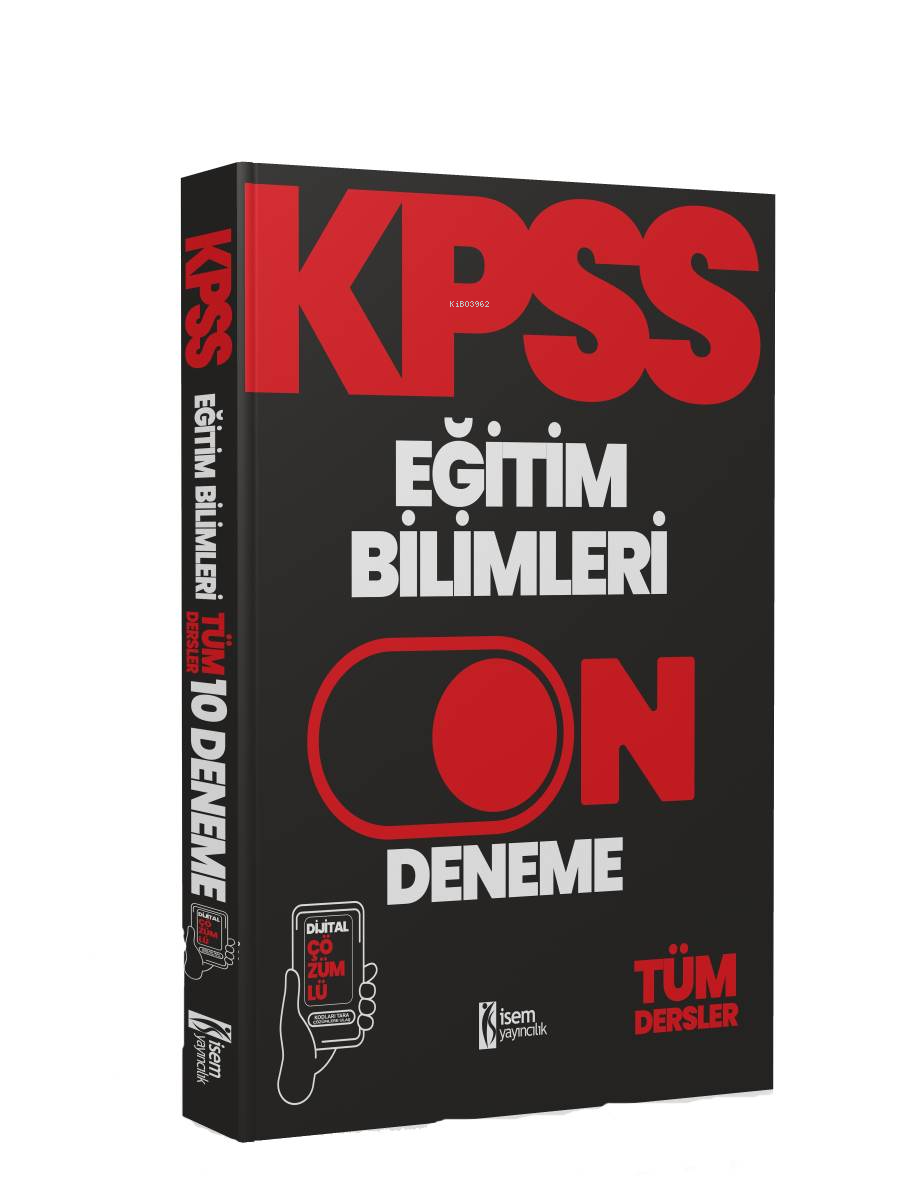 İsem 2024 KPSS Eğitim Bilimleri 10 Deneme Dijital Çözümlü