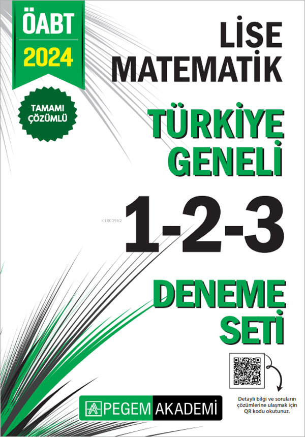 KPSS ÖABT Lise Matematik Tamamı Çözümlü Türkiye Geneli 1-2-3 (3'lü Deneme Seti)