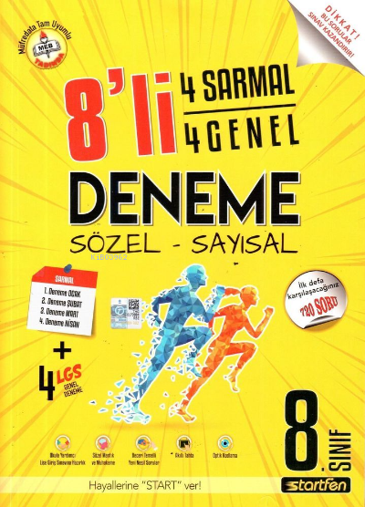 Startfen 8.Sınıf 8 li Lgs Deneme (4sarmal+4 Genel)