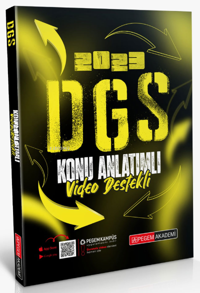 Pegem 2023 DGS Video Destekli Konu Anlatımlı