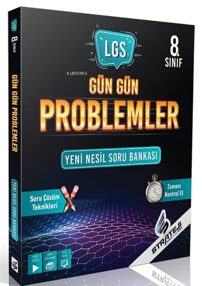 Strateji Bayilik Yayınları 8. Sınıf LGS Matematik Gün Gün Problemler Soru Bankası
