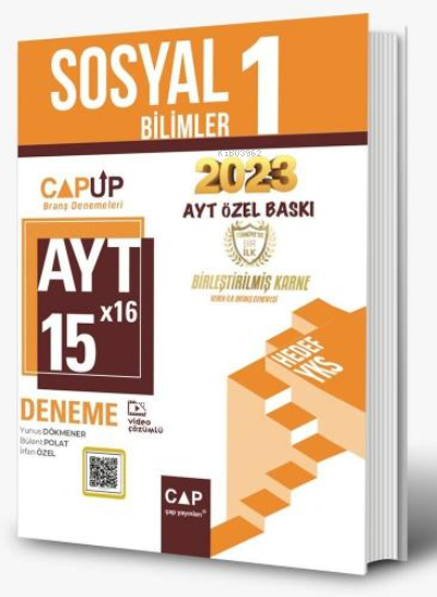 Çap Yayınları AYT Sosyal Bilimler 1 15X16 Up Deneme 2023 Özel Baskı