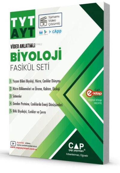 Çap Yks Tyt Ayt Set Biyoloji - 2023