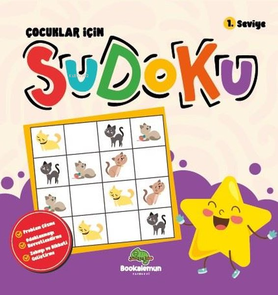  Çocuklar İçin Sudoku 1Seviye | Kolektif | Bookalemun Yayınevi | 9786258372335 | 