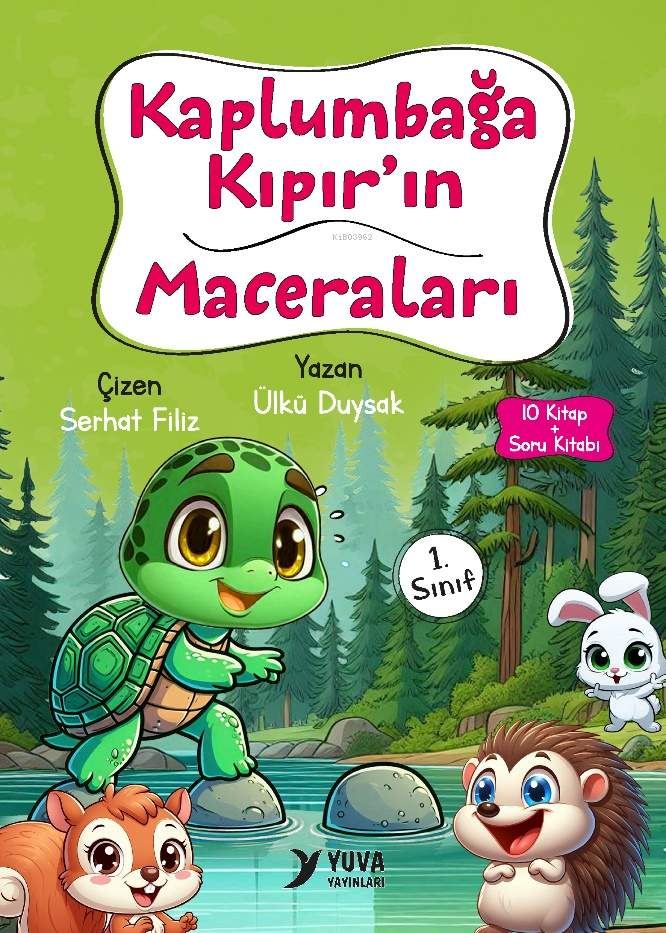 Kaplumbağa Kıpır'ın Maceraları;10 Kitap + Soru Kitabı