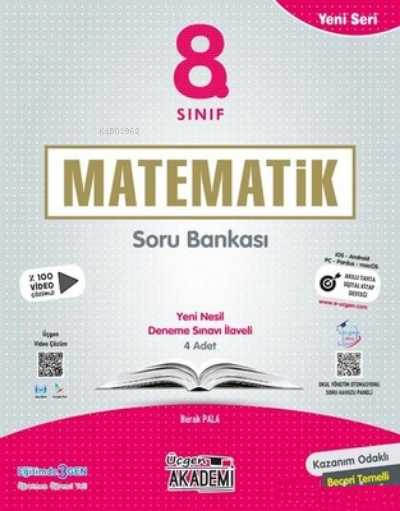  8 Sınıf Yeni MATEMATİK Soru Bankası | Burak Pala | Üçgen Akademi (Hazırlık) | 9786257152808 | 
