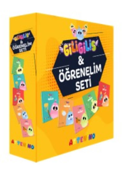 Giligilis ile Öğrenelim Seti;Eğitici Mini Karton Kitap Serisi