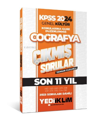 KPSS Genel Kültür Lisans Coğrafya Konularına Göre Tamamı Çözümlü Çıkmış Sorular