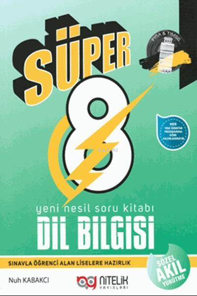  Süper 8 Sınıf Yeni Nesil Dil Bilgisi Soru Kitabı | Kolektif | Nitelik Yayınları | 9786052722749 