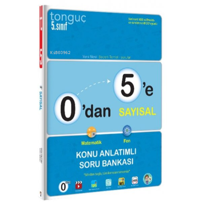 0dan 5e Sayısal Konu Anlatımlı Soru Bankası | Kolektif | Tonguç Akademi | 9786257381512 | 