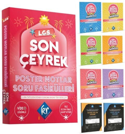 Kr Akademi LGS Son Çeyrek Poster Notlar Soru Fasikülleri (4. Çeyrek)