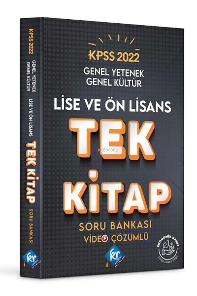 2022 KPSS Lise Ön Lisans Genel Yetenek Genel Kültür Tek Kitap Soru Bankası | 2022 KPSS Lise Ön Lisans Genel Yetenek Genel Kültür Tek Kitap Soru Bankası | Kolektif | KR Akademi | 9786257628341 