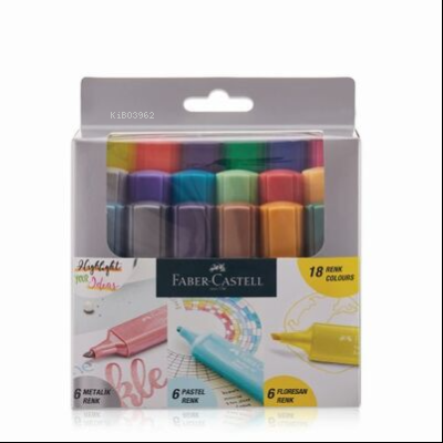  FCastell Fosforlu Kalem Özel Set 18X Paket | FCastell Fosforlu Kalem Özel Set 18X Paket | Faber Castell | 8681241372440 