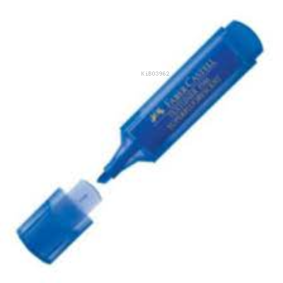 Faber-Castell 1546 Şeffaf Gövde Fosforlu K. Mavi