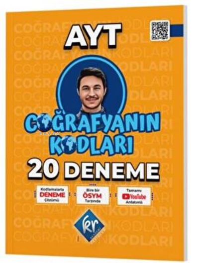  Coğrafyanın Kodları AYT Coğrafya Çözümlü 20 Deneme | Kolektif | KR Akademi | 9786256374133 | 